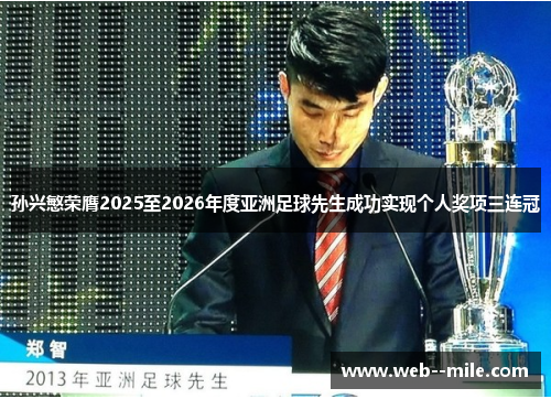 孙兴慜荣膺2025至2026年度亚洲足球先生成功实现个人奖项三连冠